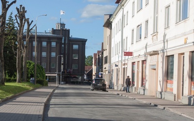trükipostkaart, Viljandi, Lossi tn, Posti ja Tartu tn vahel u 1900 kirjastaja, trükkija A. Tõllasepp rephoto
