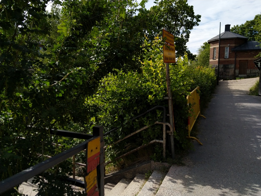 Vanhankaupunginkoski. Vanhankaupunginkosken rakennuksia. rephoto