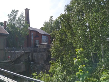 Vanhankaupunginkoski. Vanhankaupunginkosken rakennuksia. rephoto