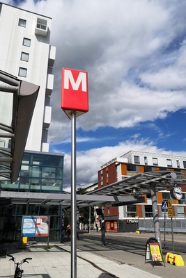 Rastilan metroasema Vuosaaressa. rephoto