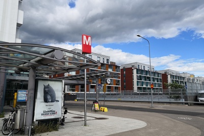 Rastilan metroasema Vuosaaressa. rephoto
