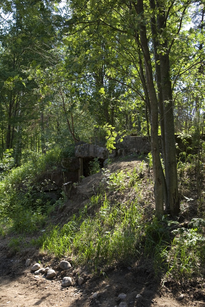Paukkulanpuistossa sijaitseva kellari. Puiston alueella on sijainnut puolustusvoimien rakentama Malmin ampumarata, joka valmistui vuonna 1937 Helsingissä järjestettyihin ammunnan MM-kisoihin, ja suljettiin vuonna 1993.