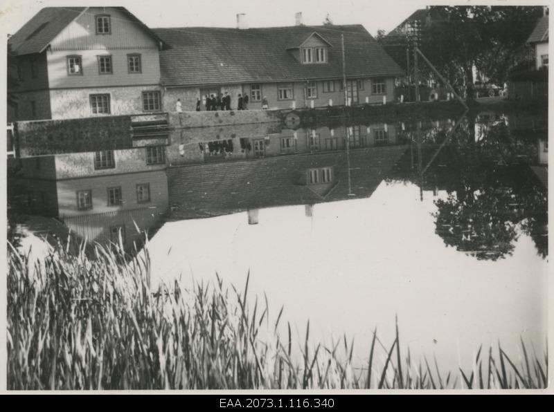 Roundview of Estonian Culture Film at Palamus 23.05.1937, view of Palamuse watermill over Veskijärve