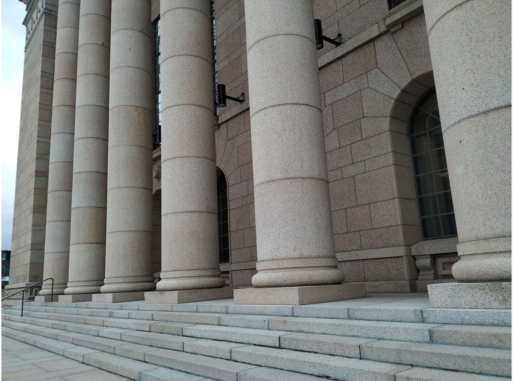 Demonstration against the European Economic Community (EEC ) in front of the House of Representatives. rephoto