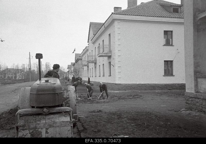 Rehabilitation works in the socialist part of Kohtla-Järve.