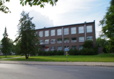 View of the administrative building in Rakvere. rephoto