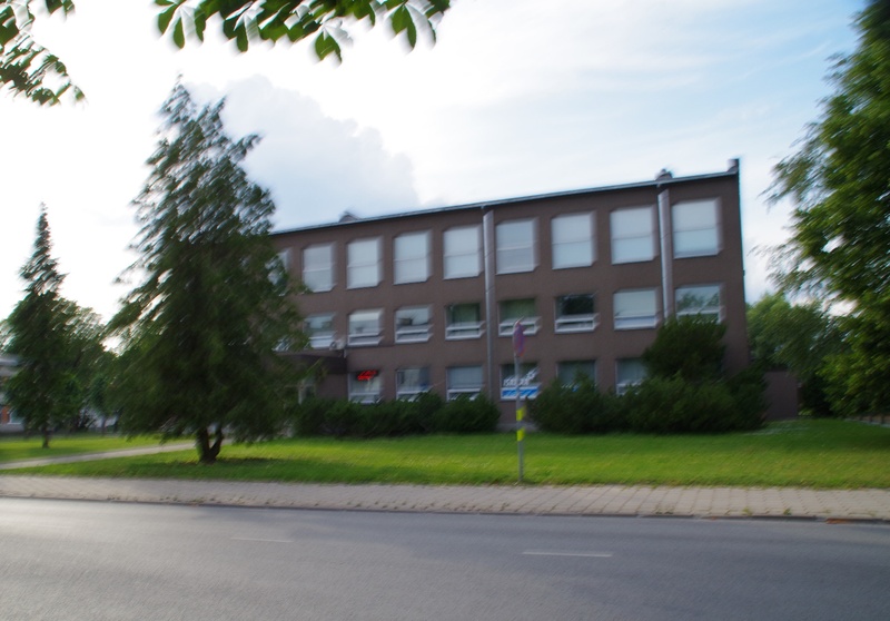 View of the administrative building in Rakvere. rephoto