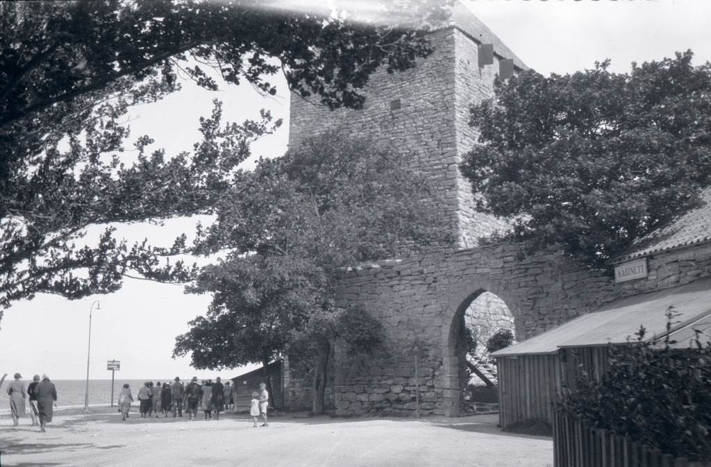 Kruttornet i ringmuren i Visby, . (1931)