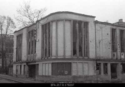 Cinema Apollo ruins at the corner of Alexander and Riga Street.  duplicate photo