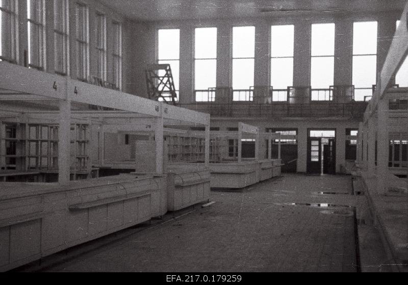 Internal view of Tartu Market Building.