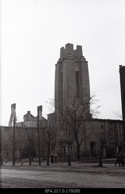 The ruins of the Paulus Church on Riga Street.  similar photo