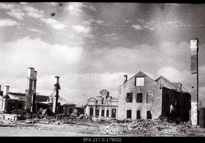 The ruins of the working houses of the cluster factory.  similar photo