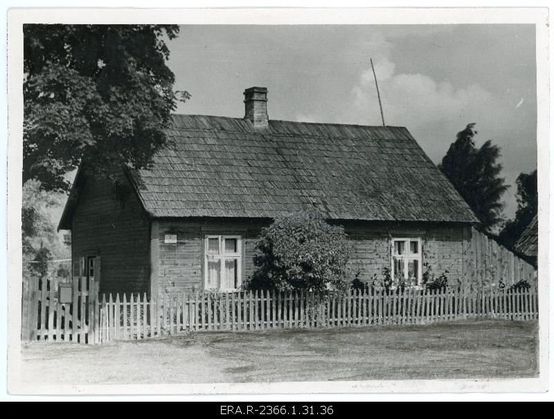 August Jakobson's birthplace in Pärnu Liblika Street