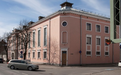 Photo, Viljandi, Tallinn tn 5, Ugala Theatre, Seasaar dunge etc., approx. 1930 rephoto