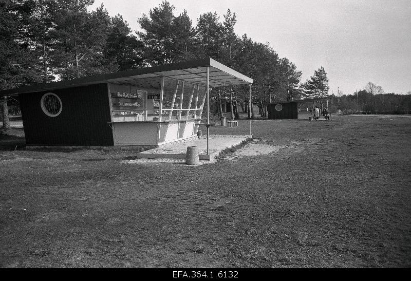 ETKVL sales pavilions on the beach of Klooga.
