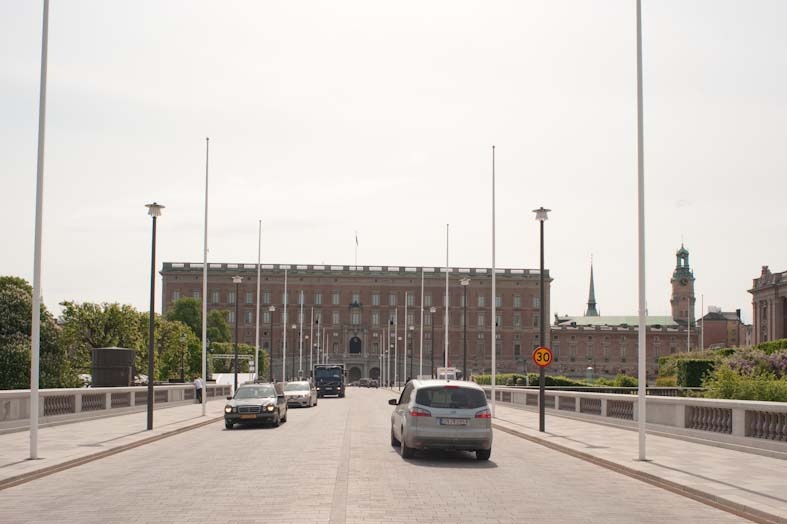 Stockholms innerstad - Stockholms slott. Stockholm City. Återfotografering av photo no DB0090. - documentation