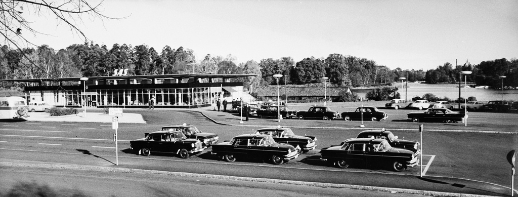 SAS Sales office at Utrikesterminalen (ot) at Haga, Stockholm, 1962