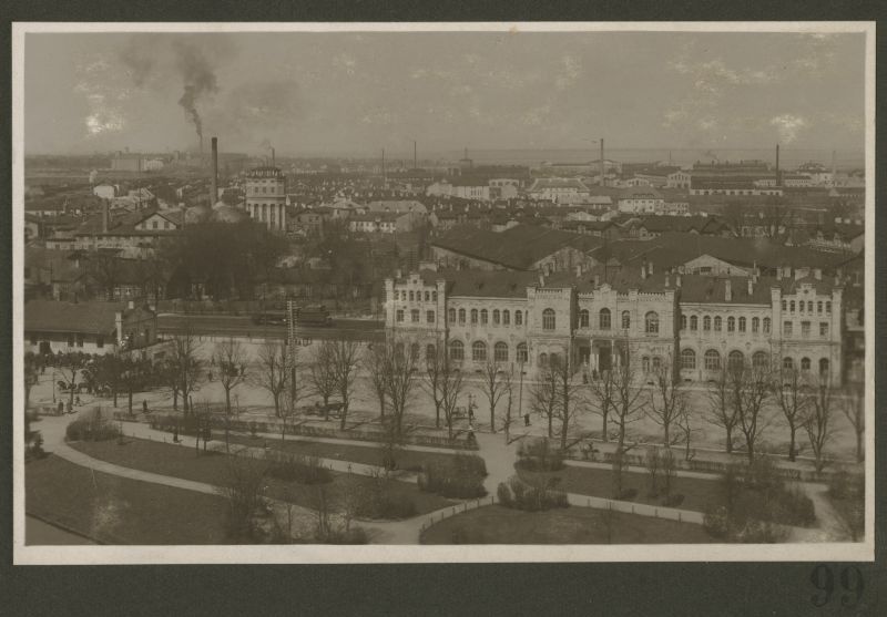 General view by Toompea over the Baltic Station building to the northeast.