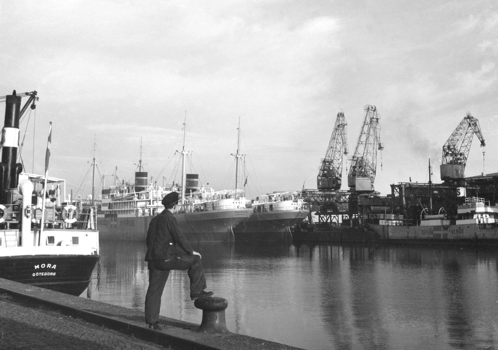 Stockholm frihamn crane 1945 - Stockholm frihamn last crane