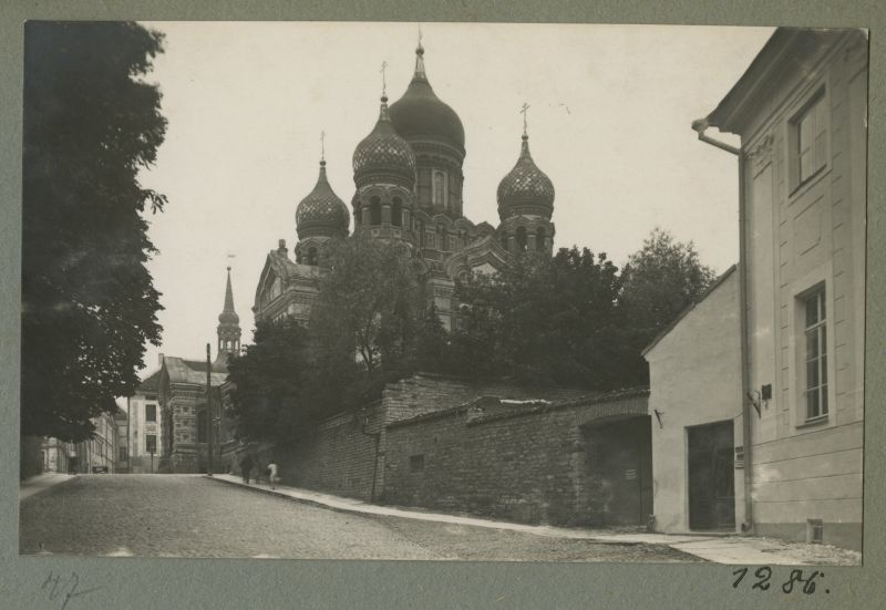 View of Tallinn. Nevski Cathedral Toompeal.