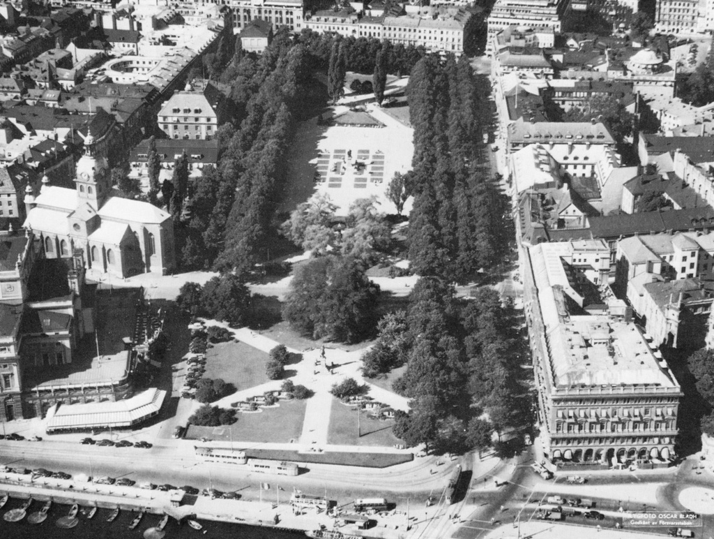 Kungstradgarden 1950 - Kungsträdgården i Stockholm