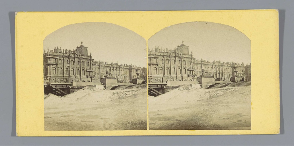 Gezicht op het Winterpaleis in Sint-Petersburg