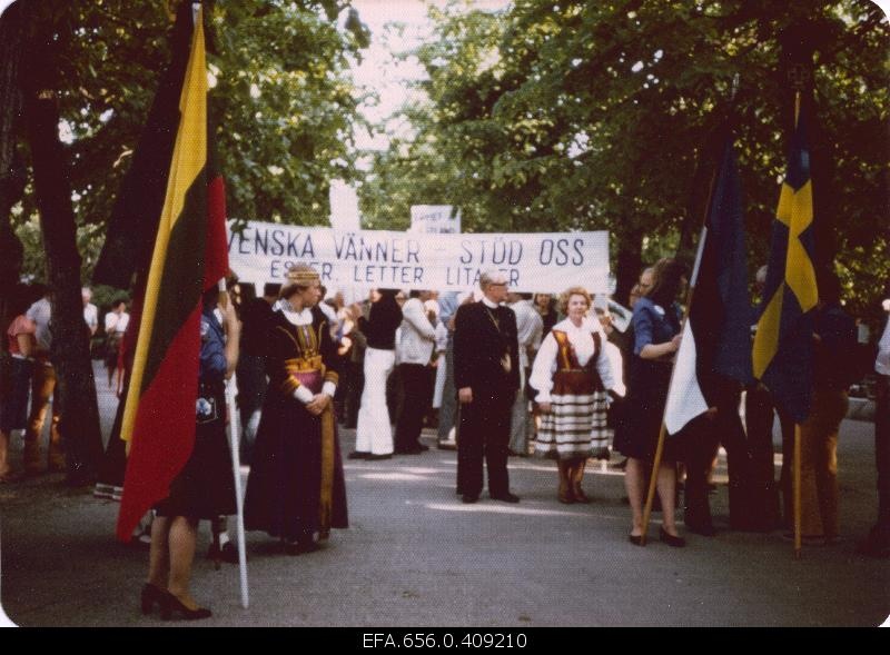 Demonstration in Stockholm, demonstration.