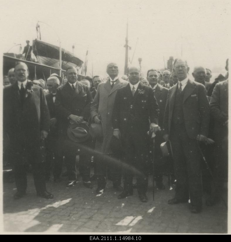 Welcome of Estonian guests at the port of Stockholm