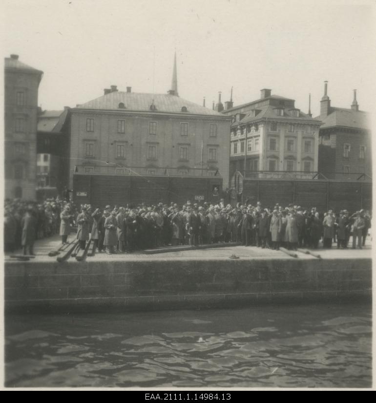 Welcome of Estonian guests at the port of Stockholm