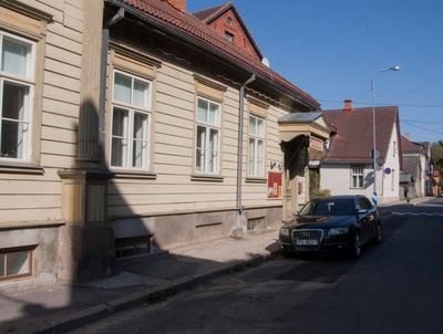 fotonegatiiv, Viljandi, Posti tn 11, sõdurite saatmine, I Maailmasõda u 1914 foto J. Riet rephoto