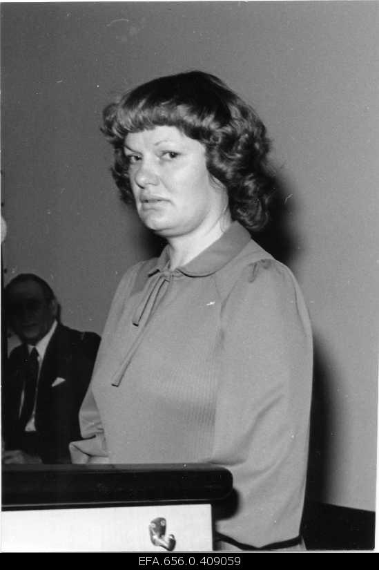 Celebrations of the 25th anniversary of the Swedish Estonian Exhibition (Ree) at the Vener-Gren Centre. The Secretary General of the Central Council of Latvia speaks in Sweden Mudite Krasts.