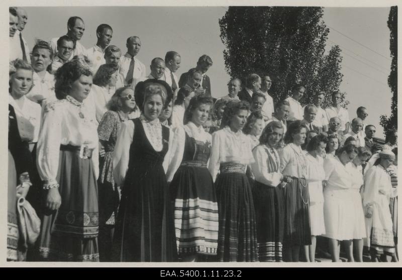 Summer Days of Estonians in Norrköping in Central Sweden, view of the song choir
