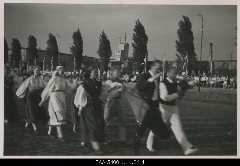 Popular dancers performing on the summer days of Estonians in Central Sweden in Norrköping