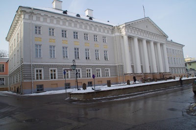 University of Tartu on Jaani Street. rephoto