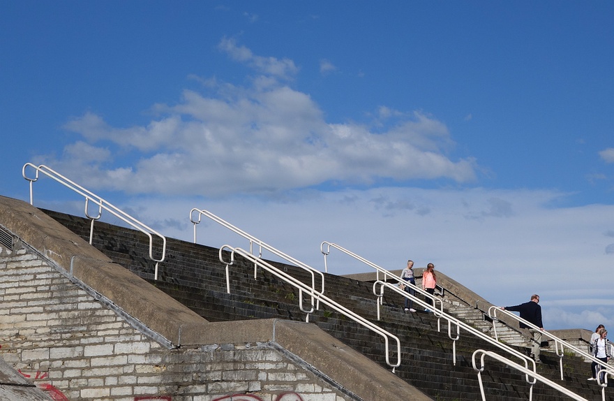 Tallinn City Hall, staircase view. Architects Raine Karp, Riina Altmäe rephoto