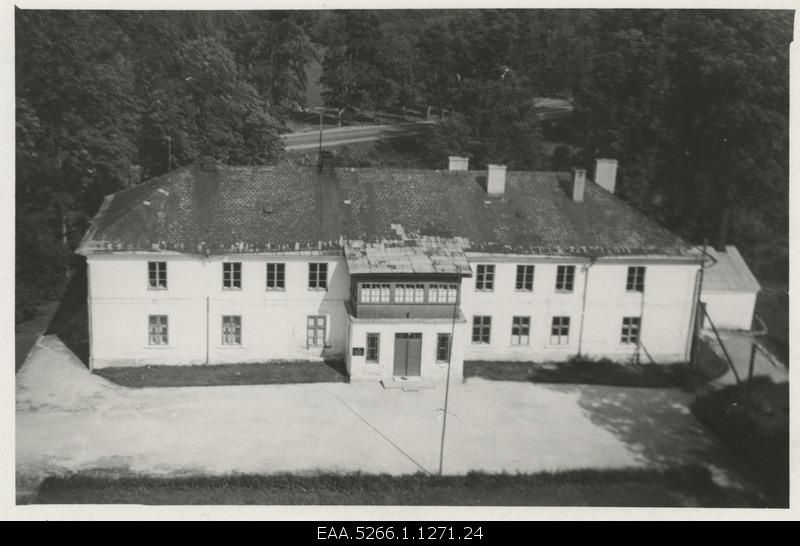 View from Padise monastery tower to school house