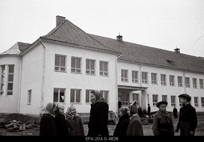 General view of the new school house in Tsirgulinna settlement in Valga district.