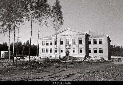 New high school building in Vändra district in Tootsi village.  duplicate photo