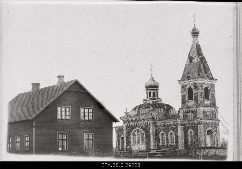 The church and school building of Kastna Apostle Orthodox.