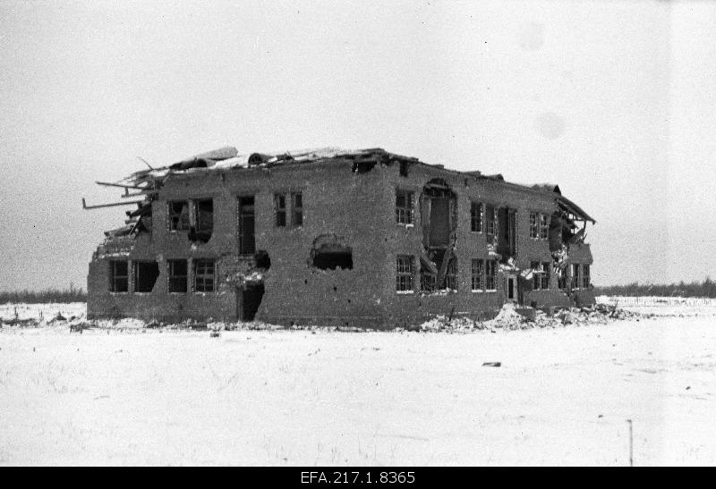 Ruins of the first school building of Torgu municipality.