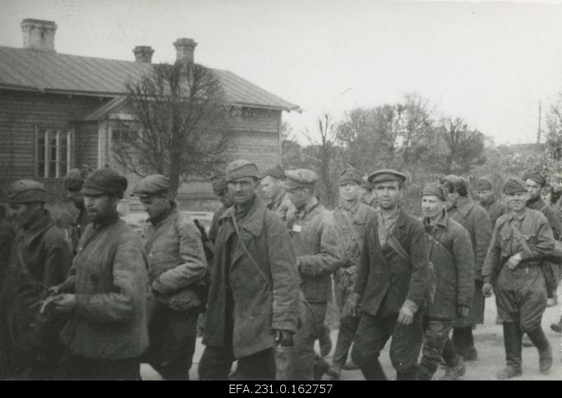 German occupation in Estonia. Colonel of Russian prisoners of war Tapal.