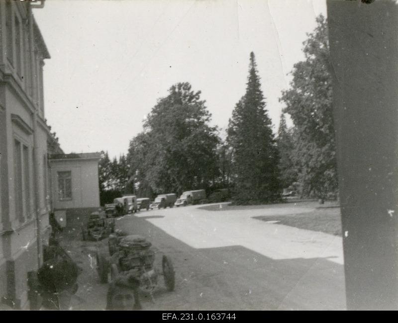 German occupation in Estonia. The arrival of the German army on Radio.