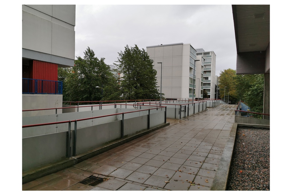 Rakenteilla olevaa Itä-Pasilaa. rephoto