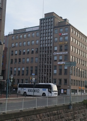 Eteläinen Rautatiekatu 6. - Antinkatu 1 (Annankatu 44), Valtion painatuskeskus, Tilastokeskus. rephoto