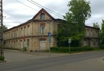 Vabriku hoone Jaama t ja Haapsalu mnt nurgal Keilas rephoto