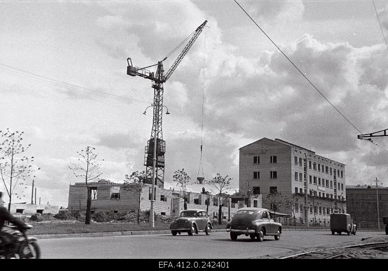 Residential construction on Pärnu Road (Pärnu mnt 133).
