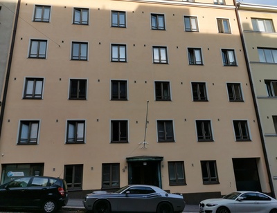 Huvila Taipale 9 mahdollisesti nykyisen Töölöntorinkatu 1b:n kohdalla Taka-Töölössä. rephoto