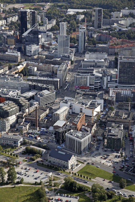 Aerofoto: at the forefront of the Rotermann Quarter, at the forefront of the city district