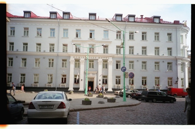 View of Domina City Hotel in Tallinn at Karjavärava Square