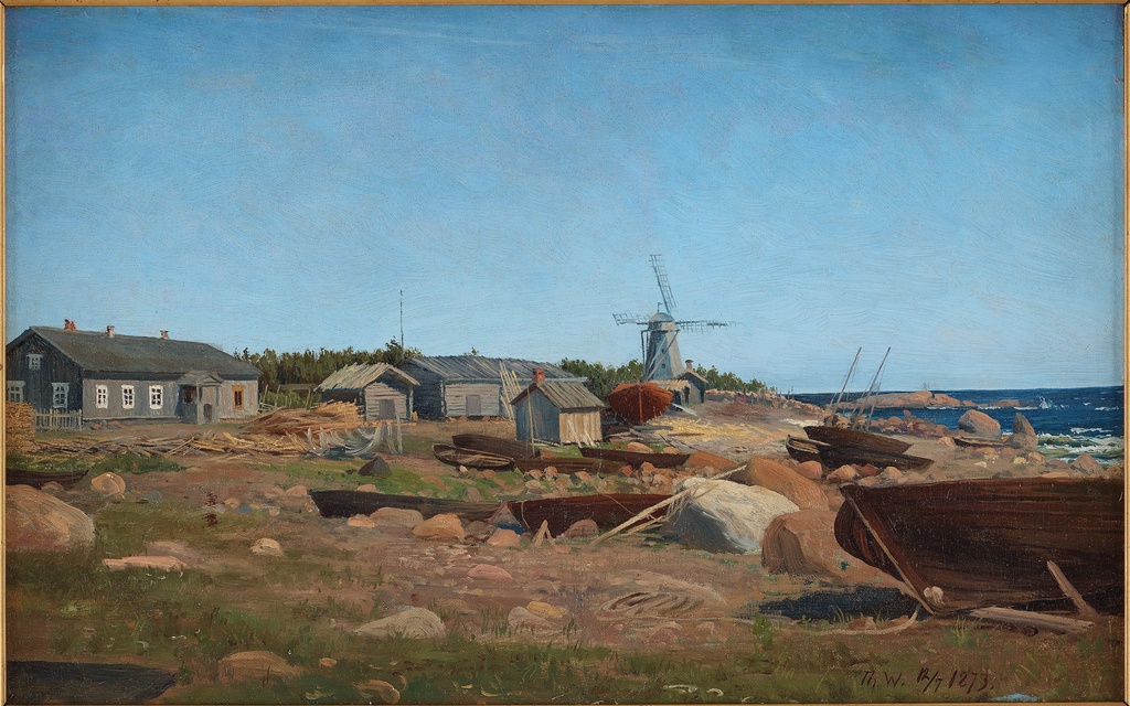 Waenerberg Hogland - Hogland. Oil on canvas, 35x54,5 cm.